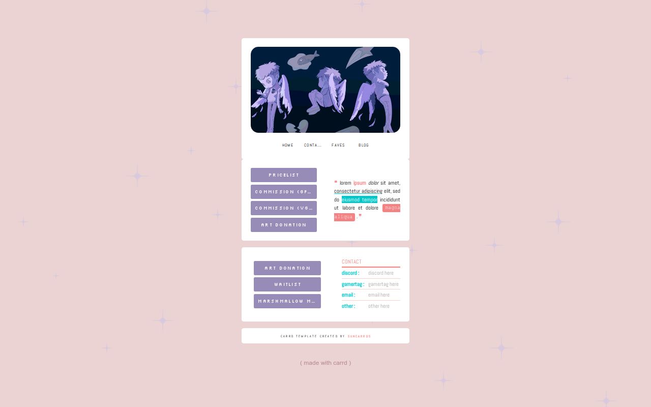Carrd profile picture for @masamasa